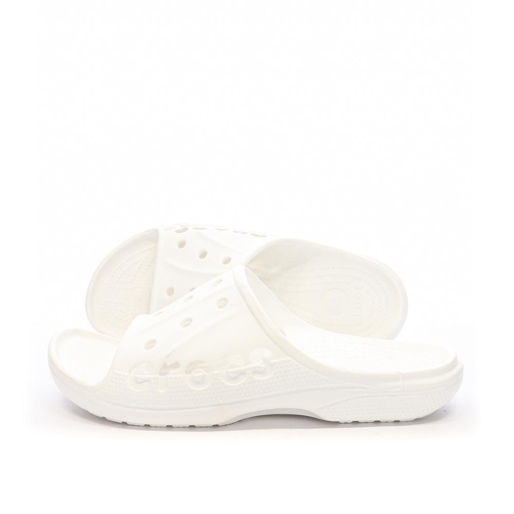 Claquettes Crocs Blanches Homme Baya Slide U pas cher