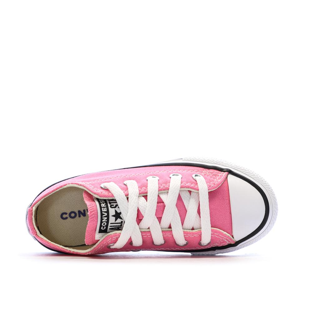 Baskets Roses Fushia Fille Converse Chuck Taylor 3J238C vue 4