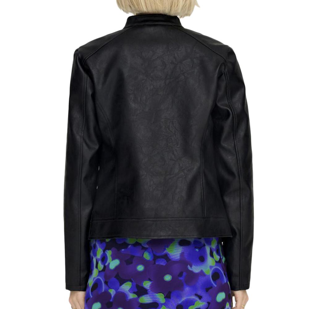 Veste Simili Cuir Noire Femme JDY Emily vue 2