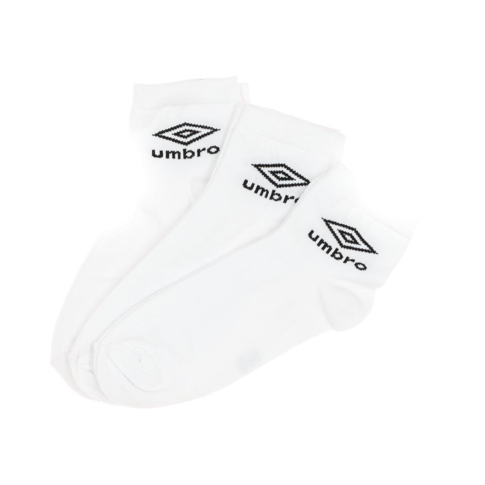 X3 Paires de Chaussettes Blanches Homme Umbro Lowcuts pas cher