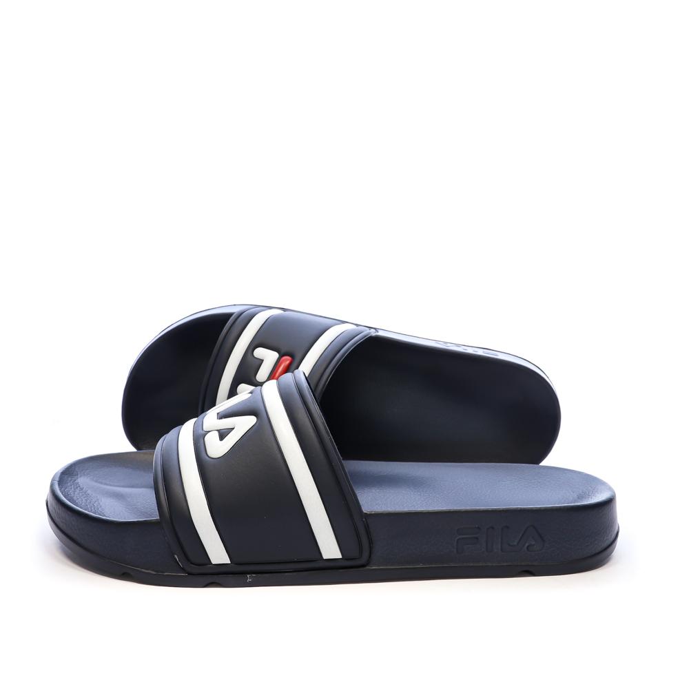 Claquettes Marines/Blanches Homme Fila Slipper pas cher