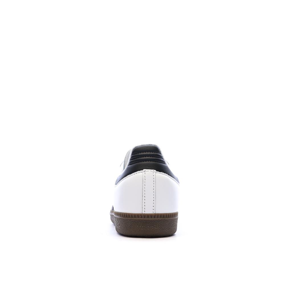 Baskets Blanches/Noires Garçon/Fille Adidas Samba vue 3
