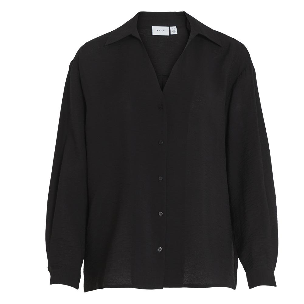 Chemise Noire Femme Vila Domira vue 3