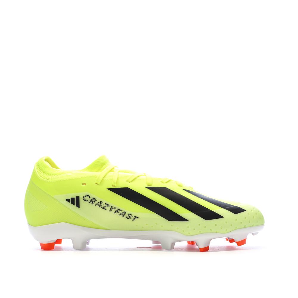 Crampons de Football Jaune Homme Adidas X Crazyfast League vue 2