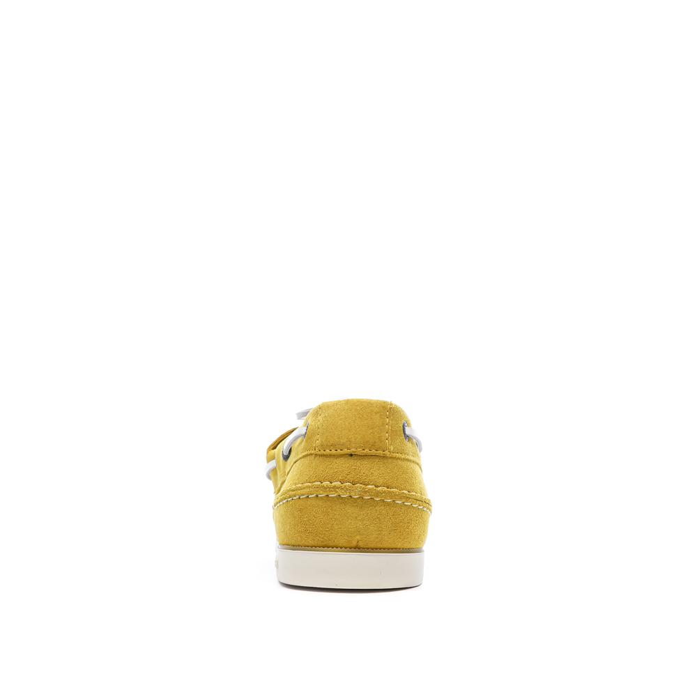 Chaussures Bateau Jaune Homme Tommy Hilfiger Classic Suede vue 3