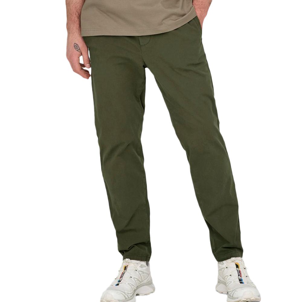 Pantalon Vert Homme Only & Sons linus 22029765 pas cher