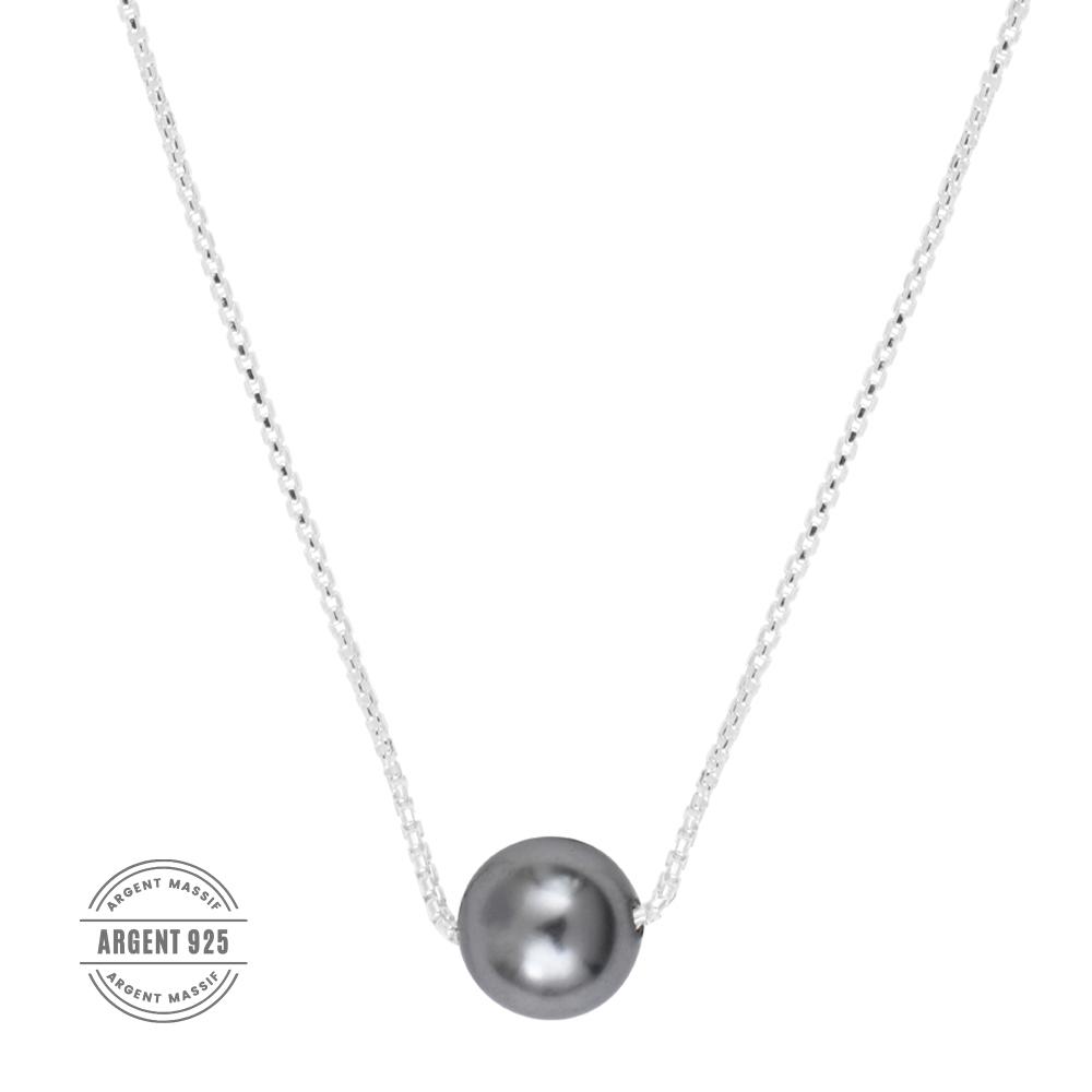 Collier Perle Argent Clio Blue CO4106 vue 2