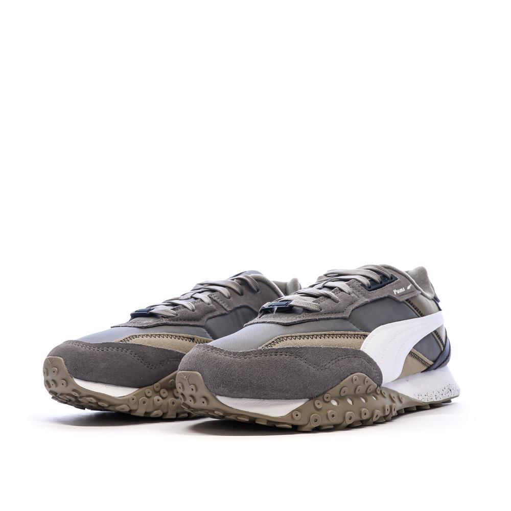 Baskets Grises/Blanches Homme Puma Blktop vue 6