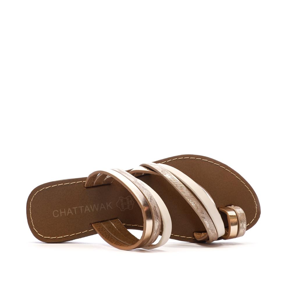 Sandales Rose Gold Femme Chattawak Summer vue 4