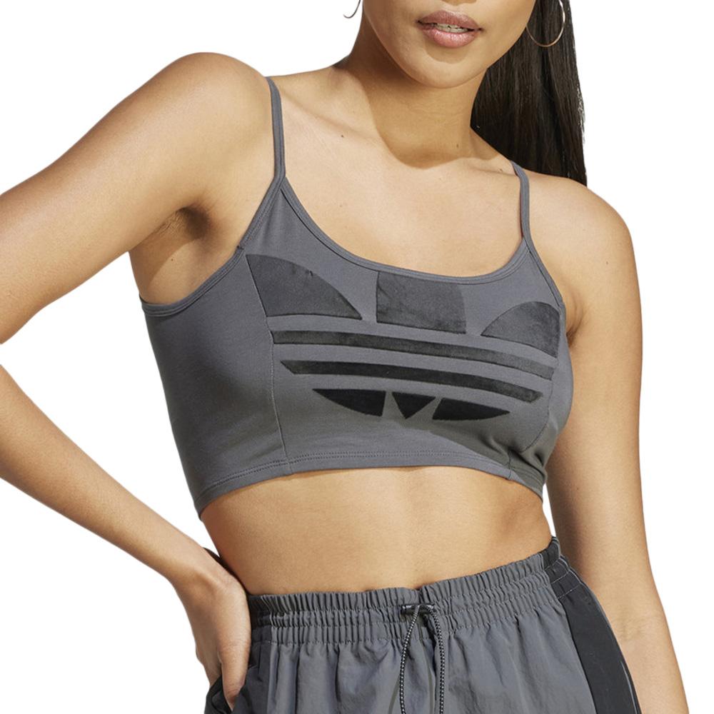 Brassière Grise Femme Adidas II5646 pas cher