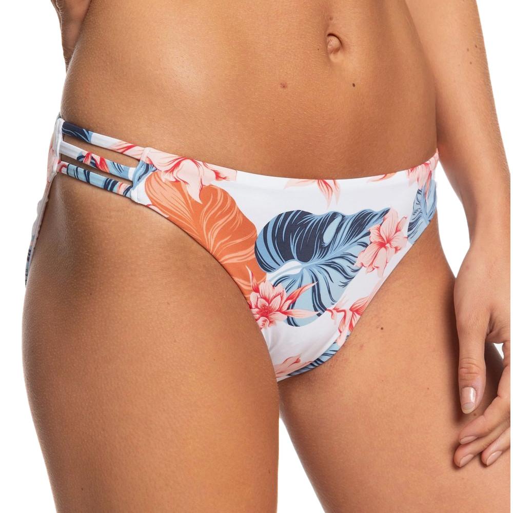 Bas de Bikini Blanc Femme Roxy Printed Beach Classics pas cher