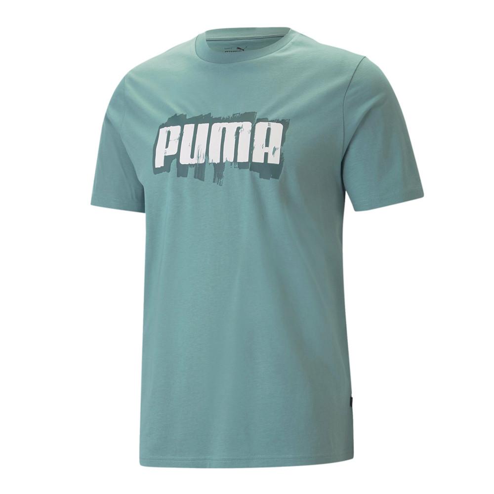 T-shirt Vert Homme Puma Wording pas cher