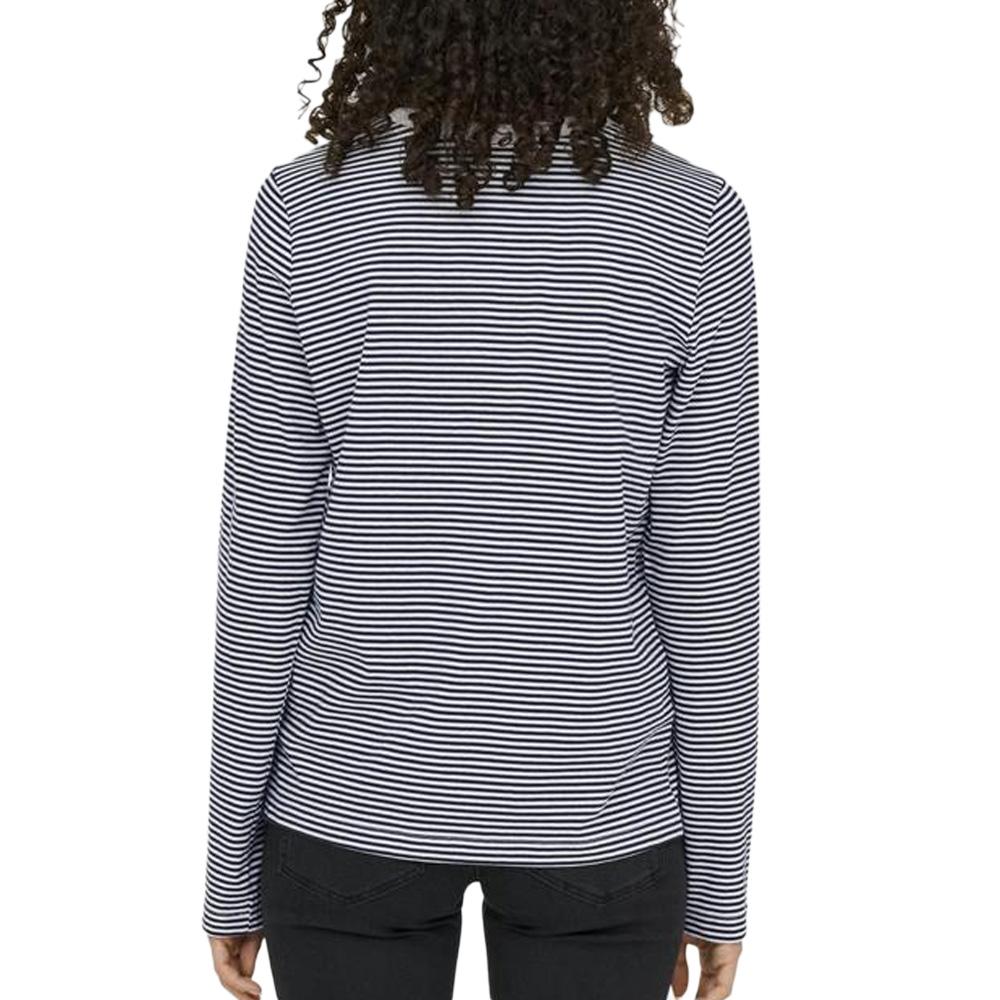 T-Shirt Manches Longues Marine/Blanche Femme JDY Pisa vue 2