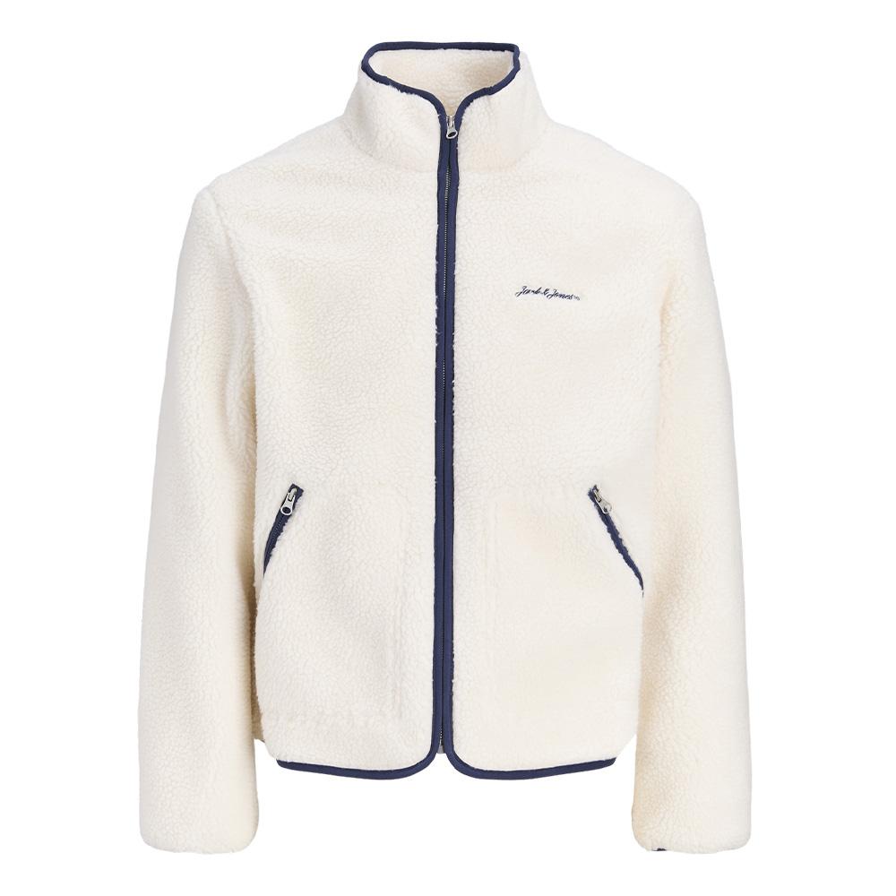 Veste Polaire Sherpa Écru Homme Jack & Jones Teddy vue 3