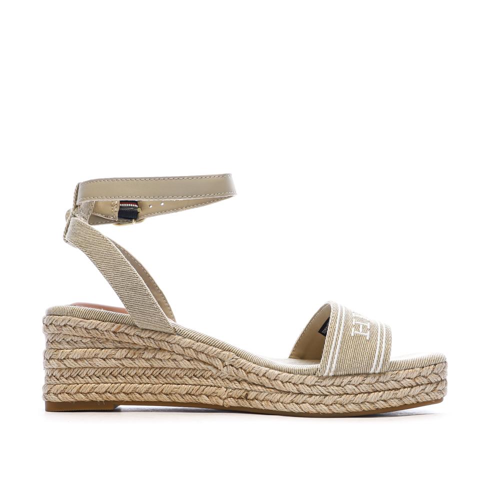 Sandales Beiges Femme Tommy Hilfiger Espad vue 2