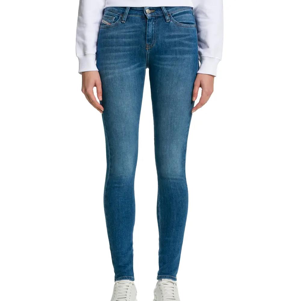 Jean Slim Bleu Femme Diesel Slandy pas cher
