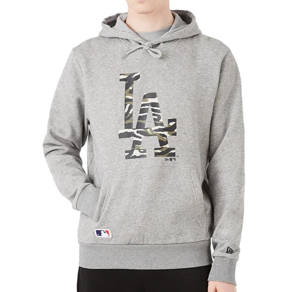 Sweat à capuche Gris Homme New Era Los Angeles Dodgers pas cher