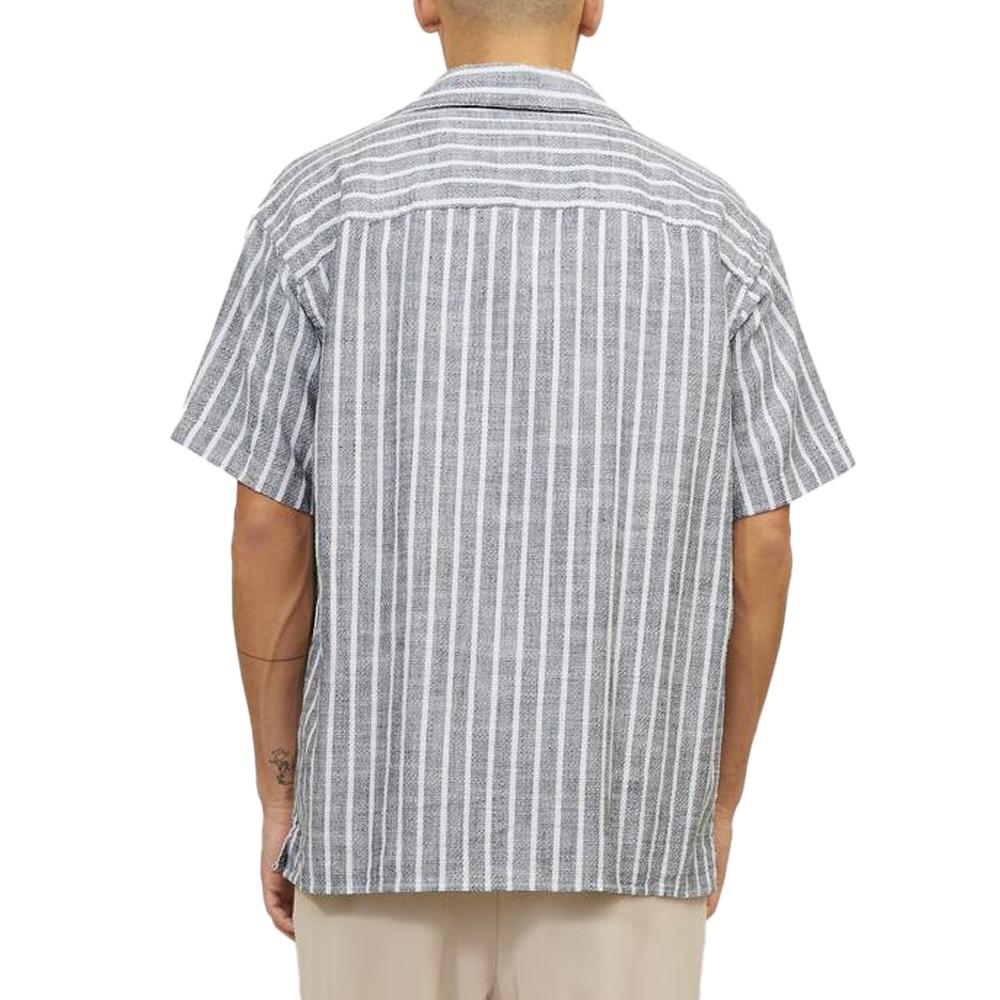 Chemisette Rayures Grises/Blanches Homme Jack & Jones Cabana vue 2