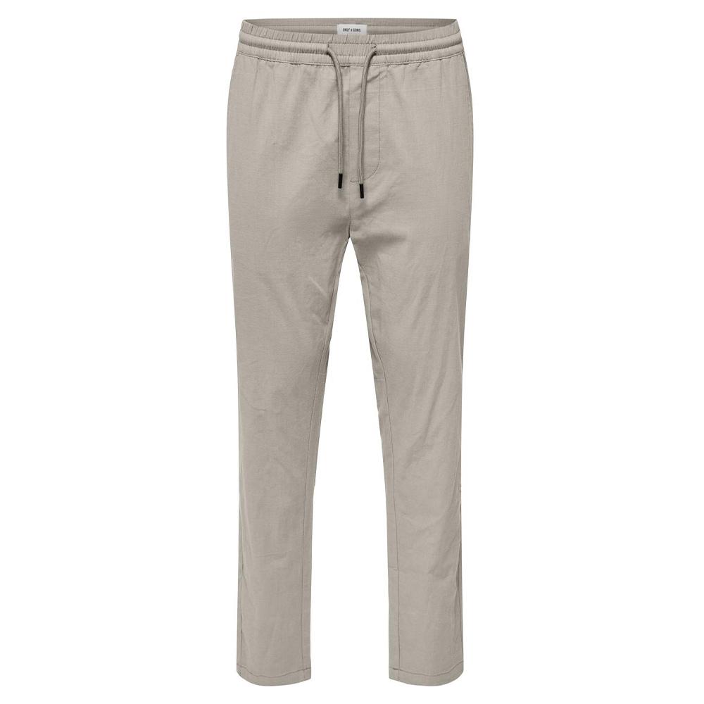 Pantalon fluide Beige Homme Only & Sons Capri pas cher