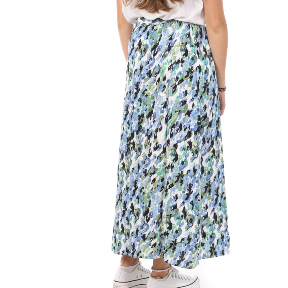 Jupe Longue Vert/Bleu Femme Vero Moda Maxi vue 2