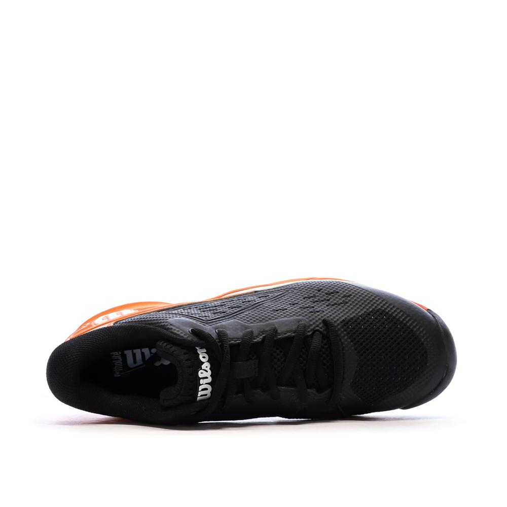 Baskets Noires/Oranges Homme Wilson Rush Pro vue 4