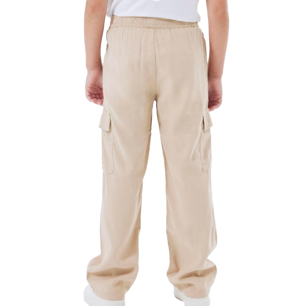 Pantalon en Toile Beige Fille Name it Wide Twill vue 2
