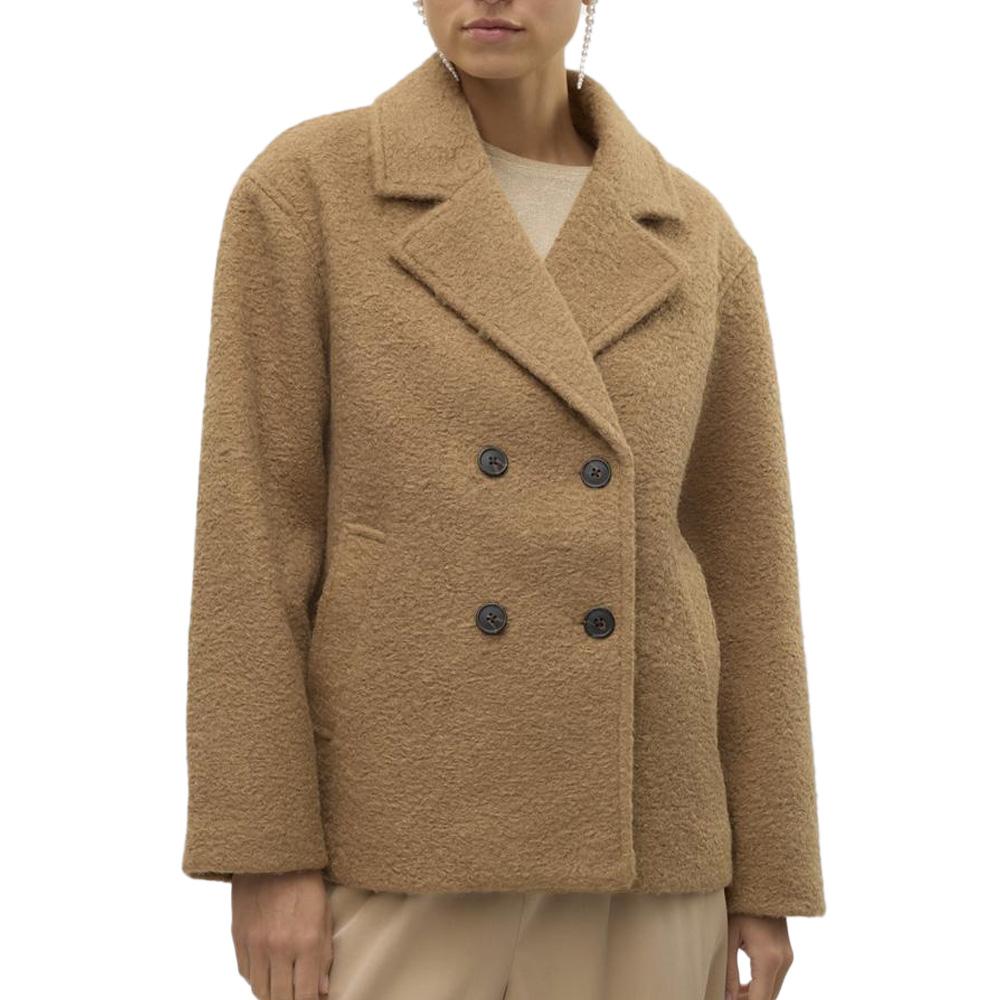 Manteau Marron Femme Vero Moda Elite bella pas cher