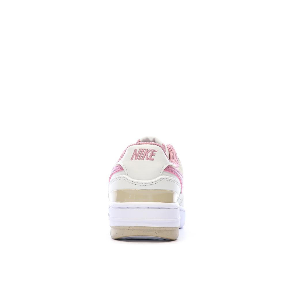 Baskets Ecru/Rose Femme Nike Gamma vue 3