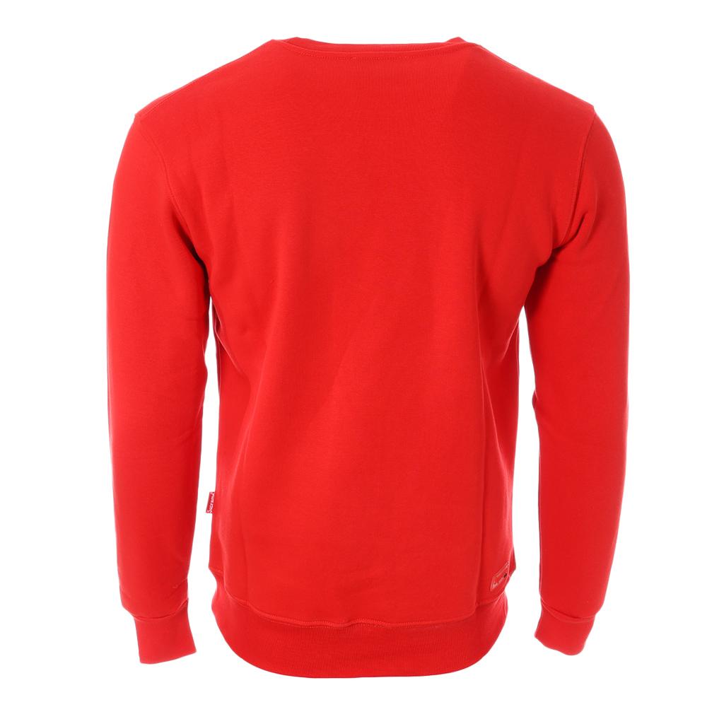 Sweat Rouge Homme Supreme Grip Mark vue 2
