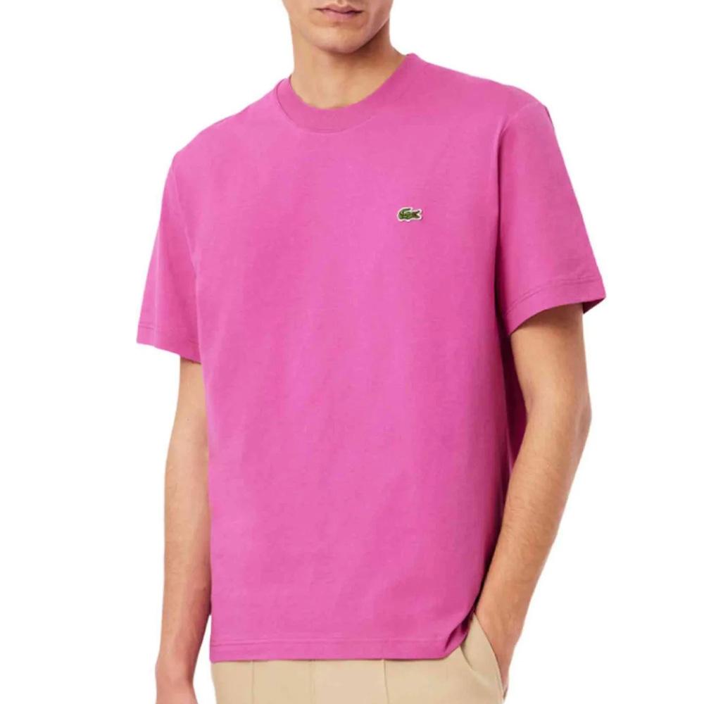 T-shirt Fuchsia Homme Lacoste TH7318 pas cher