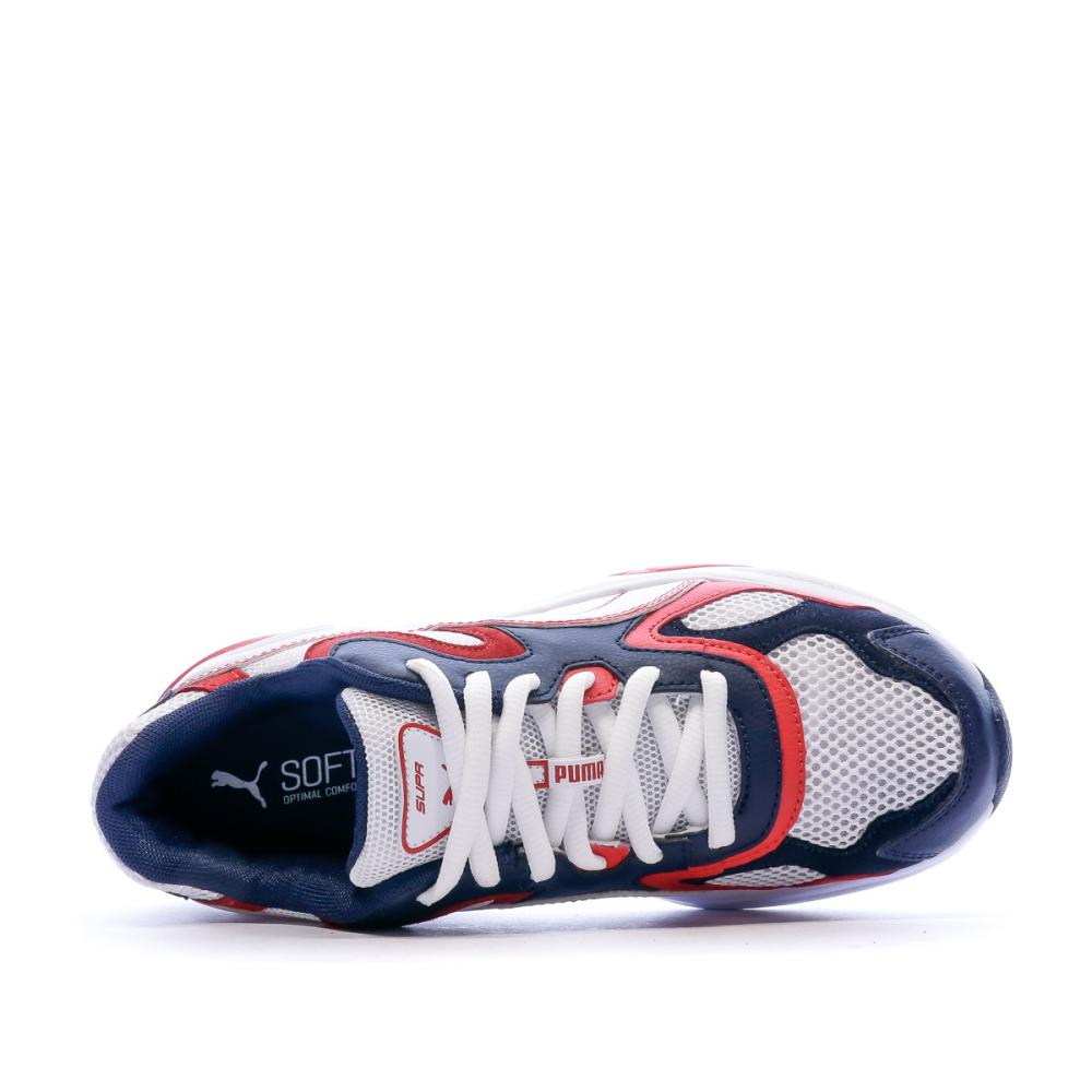 Baskets Marine/Blanc/Rouge Homme Puma SUPR vue 4