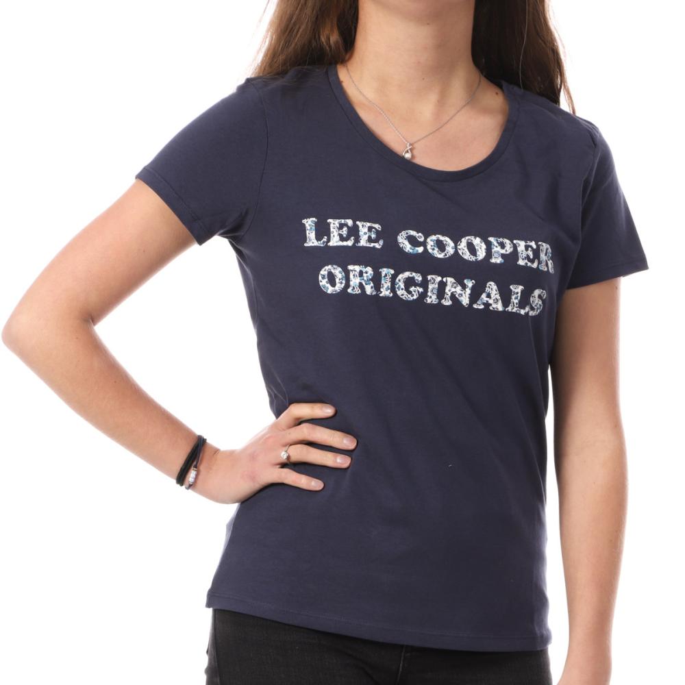 T-shirt Marine Femme Lee Cooper Odette pas cher