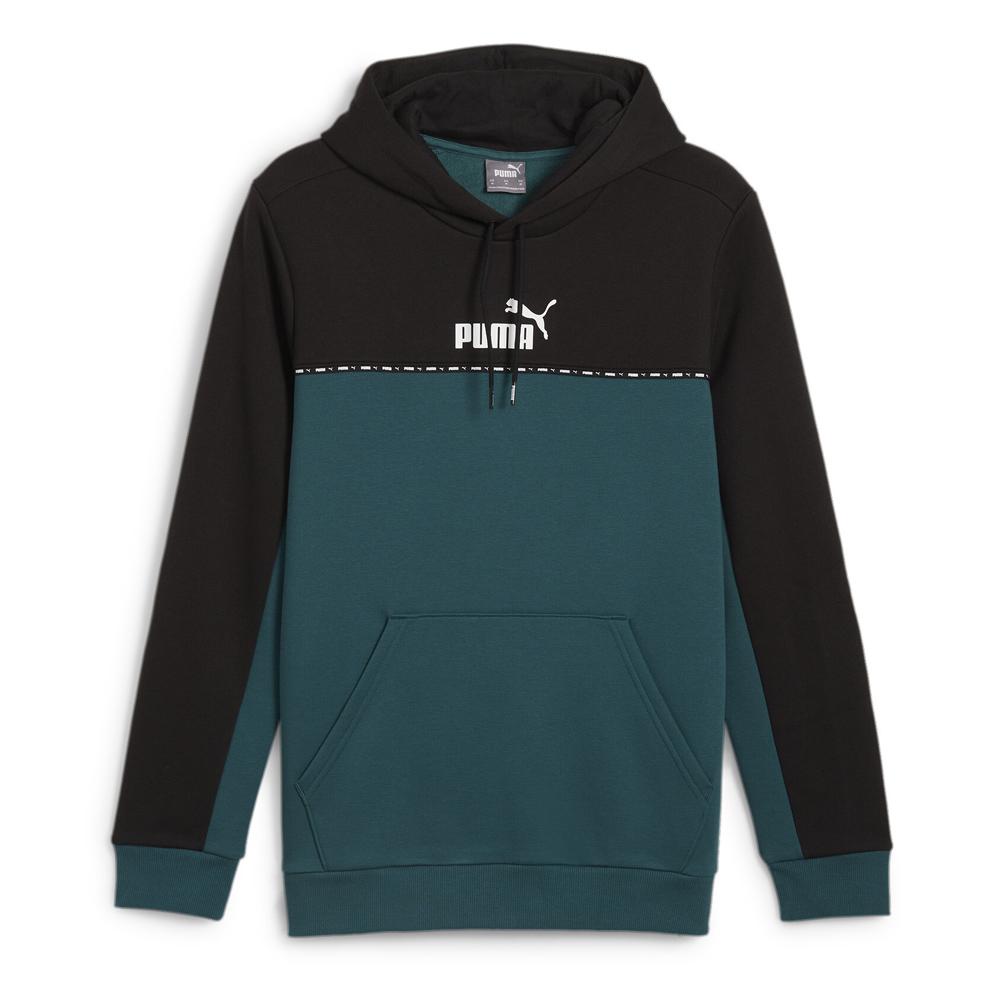 Sweat Vert/Noir Homme Puma Block pas cher