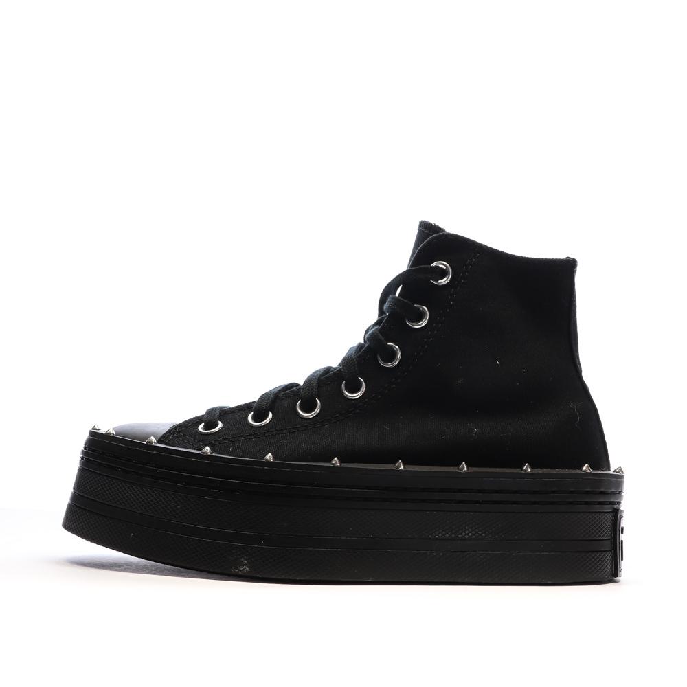 Baskets Noires Femme Converse All Star Modern Lift vue 2