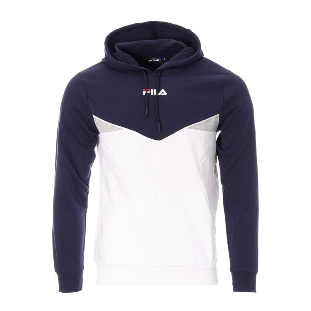 Sweat Blanc/Marine Homme Fila Simpson pas cher