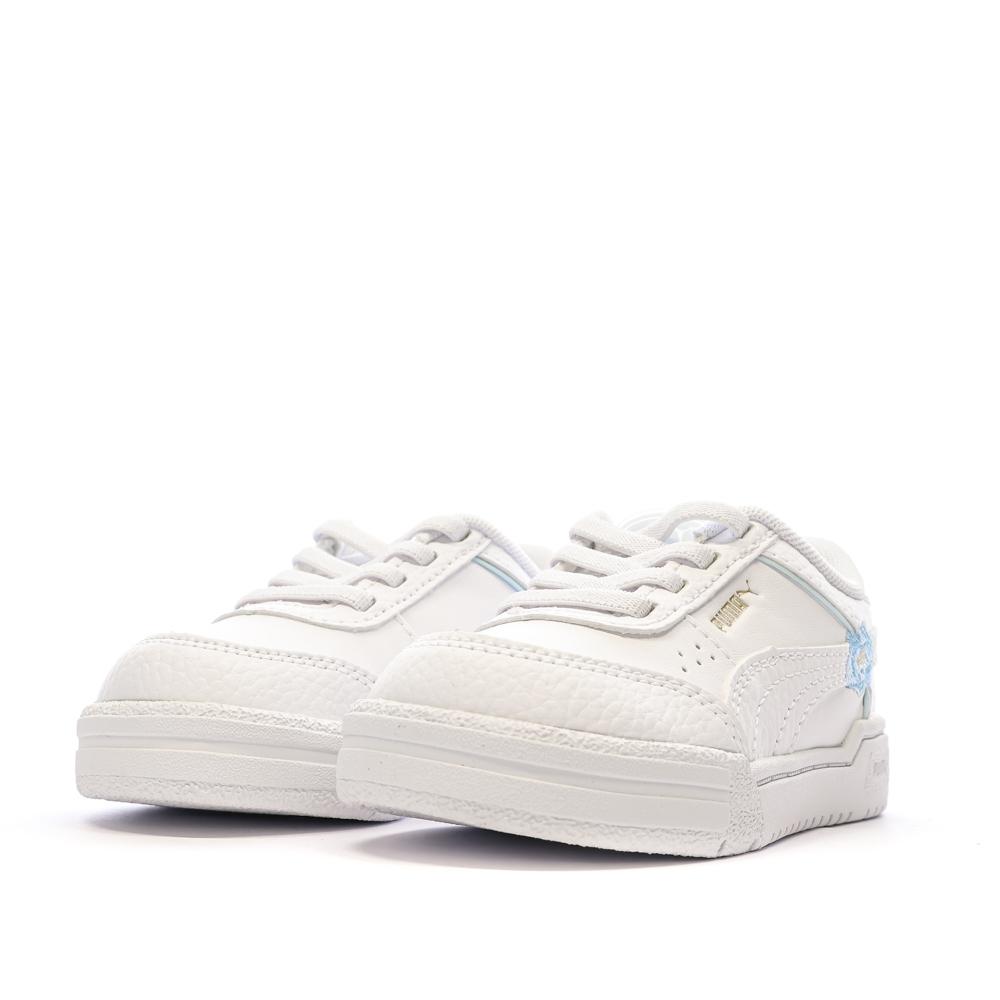 Baskets Blanches/Bleu Fille Puma Pro Sport vue 6