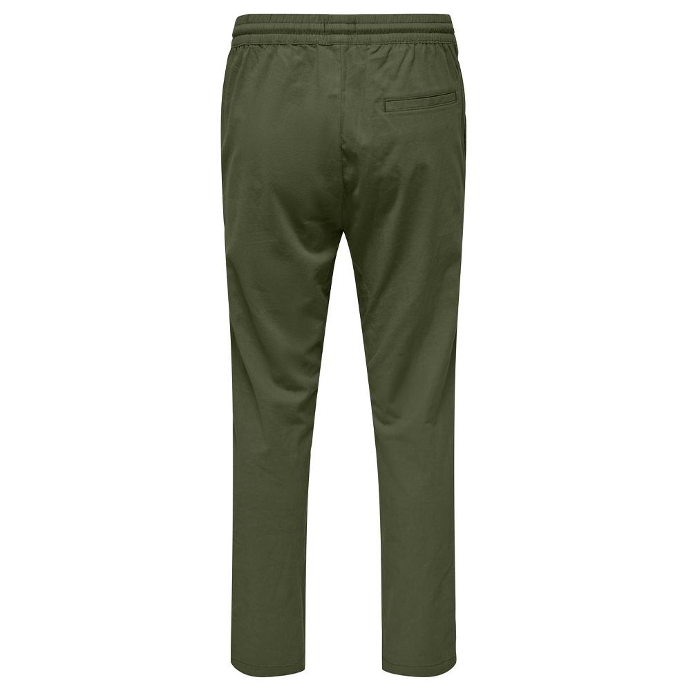 Pantalon fluide Kaki Homme Only & Sons Capri vue 2