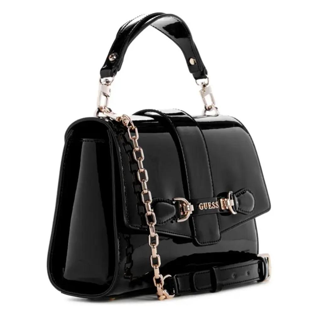 Sac à main Vernis Noir Femme Guess Nolana vue 2