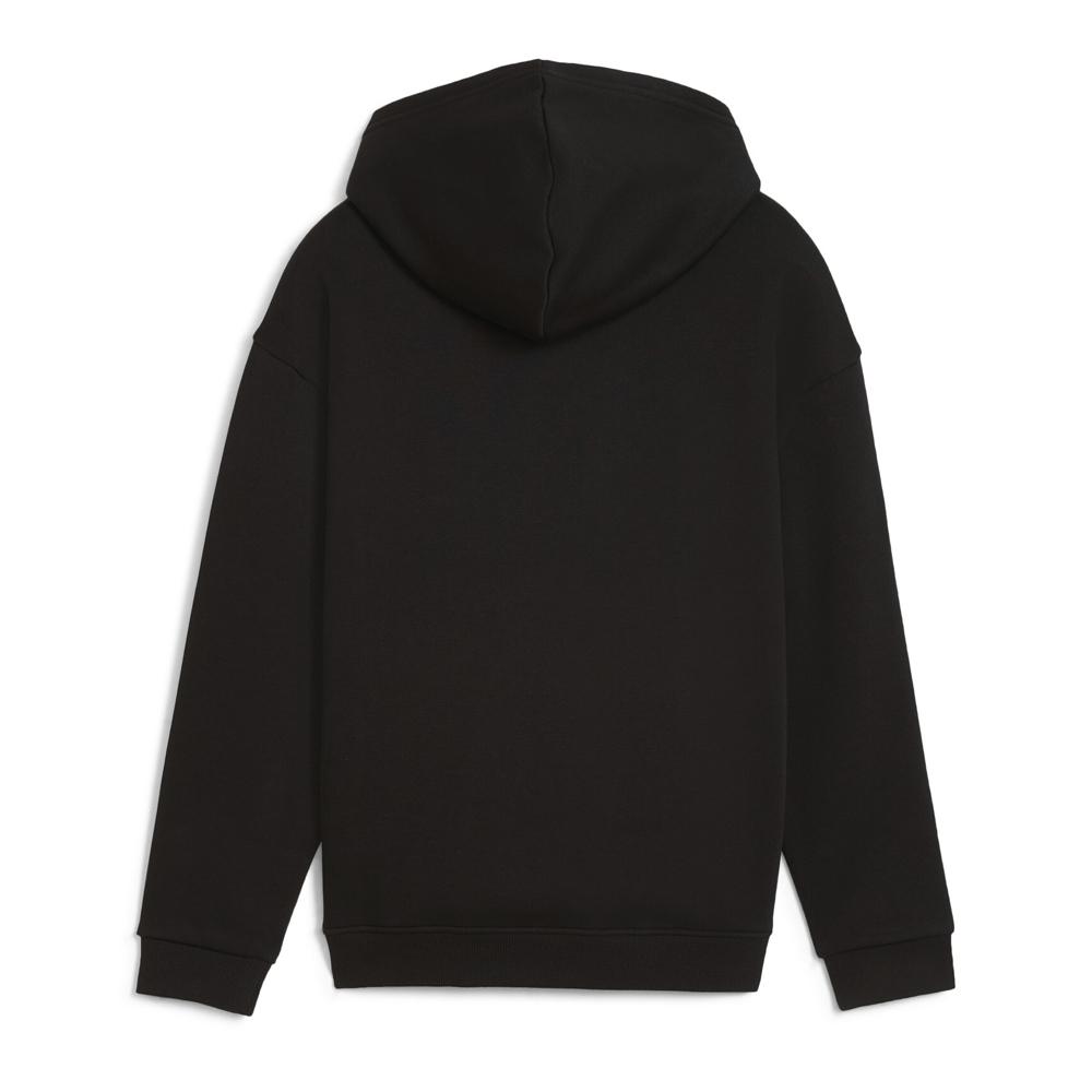Sweat Capuche Noir Fille Puma Ess+ Tropicat vue 2