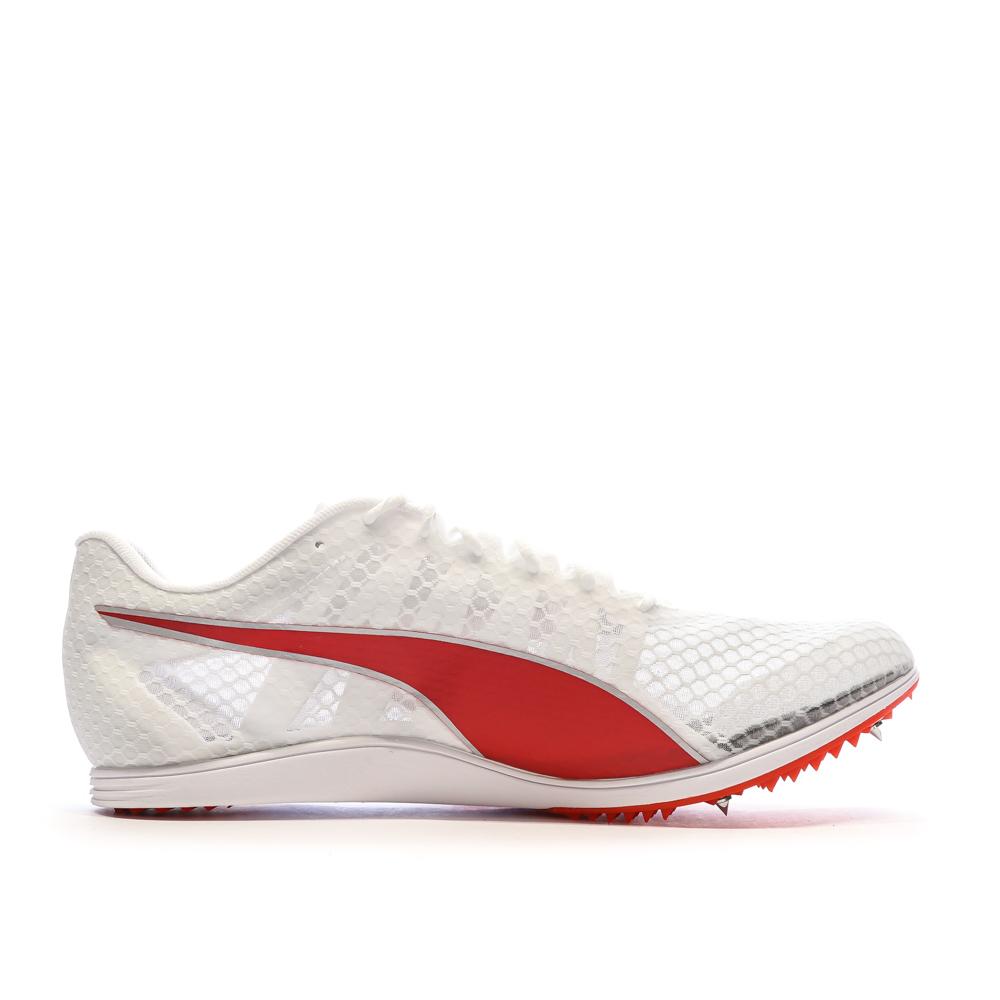 Baskets Blanches/Rouges Homme Puma Evospeed vue 2