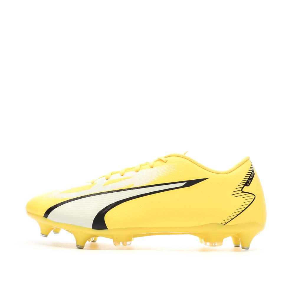 Chaussures de Foot Jaune Homme Puma Ultra Play MxSG pas cher