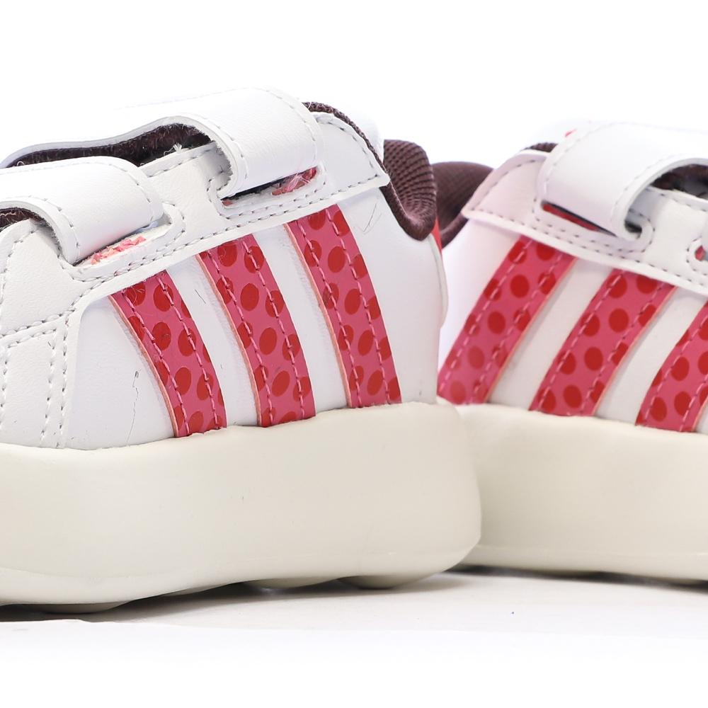 Baskets Blanches/Rouges Fille Adidas Grand Court Minnies vue 7