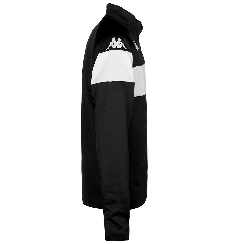 Sweat Noir/Blanc Homme Kappa Dovare vue 2