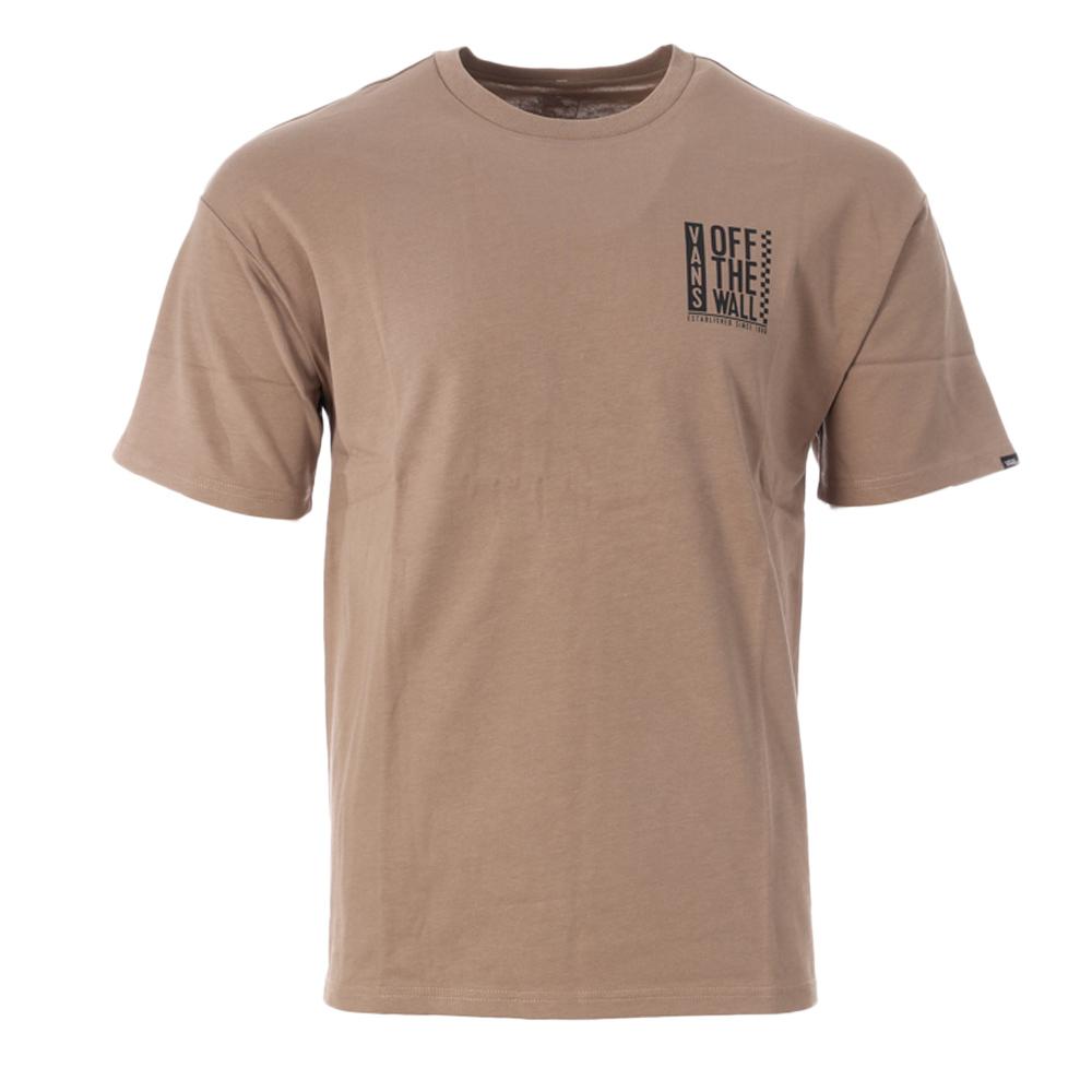 T-shirt Taupe Homme Vans Logo Ss Tee Tpt 2 pas cher