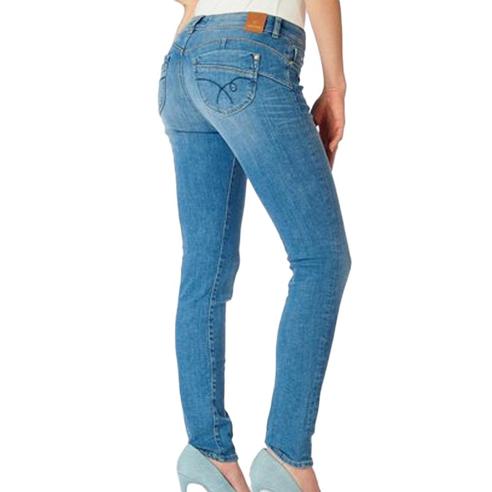Jean Slim Bleu Femme Kaporal VIKAH vue 2