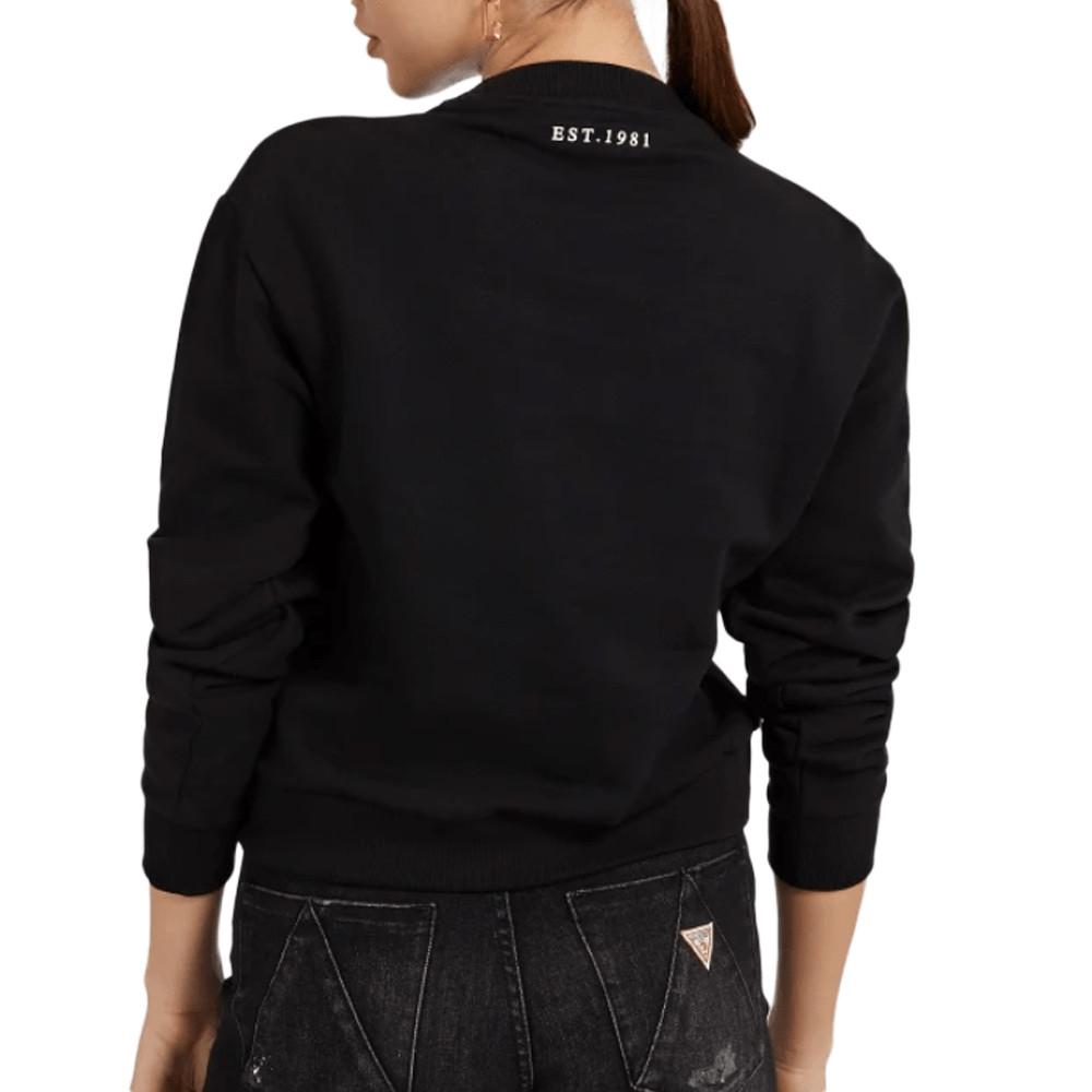 Sweat Noir Femme Guess Icon vue 2