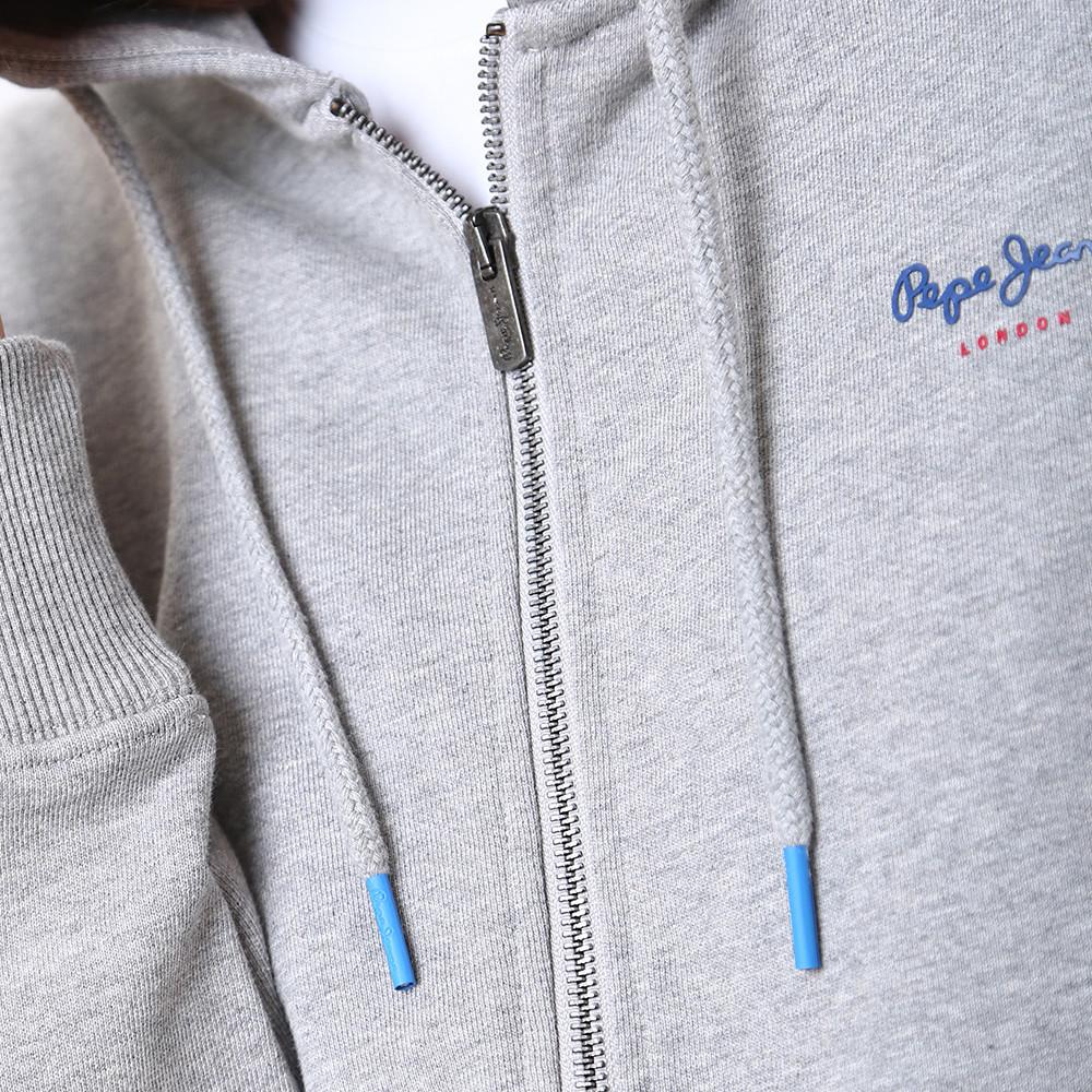Sweat à Capuche Gris Femme Pepe jeans Calista Zipper vue 3