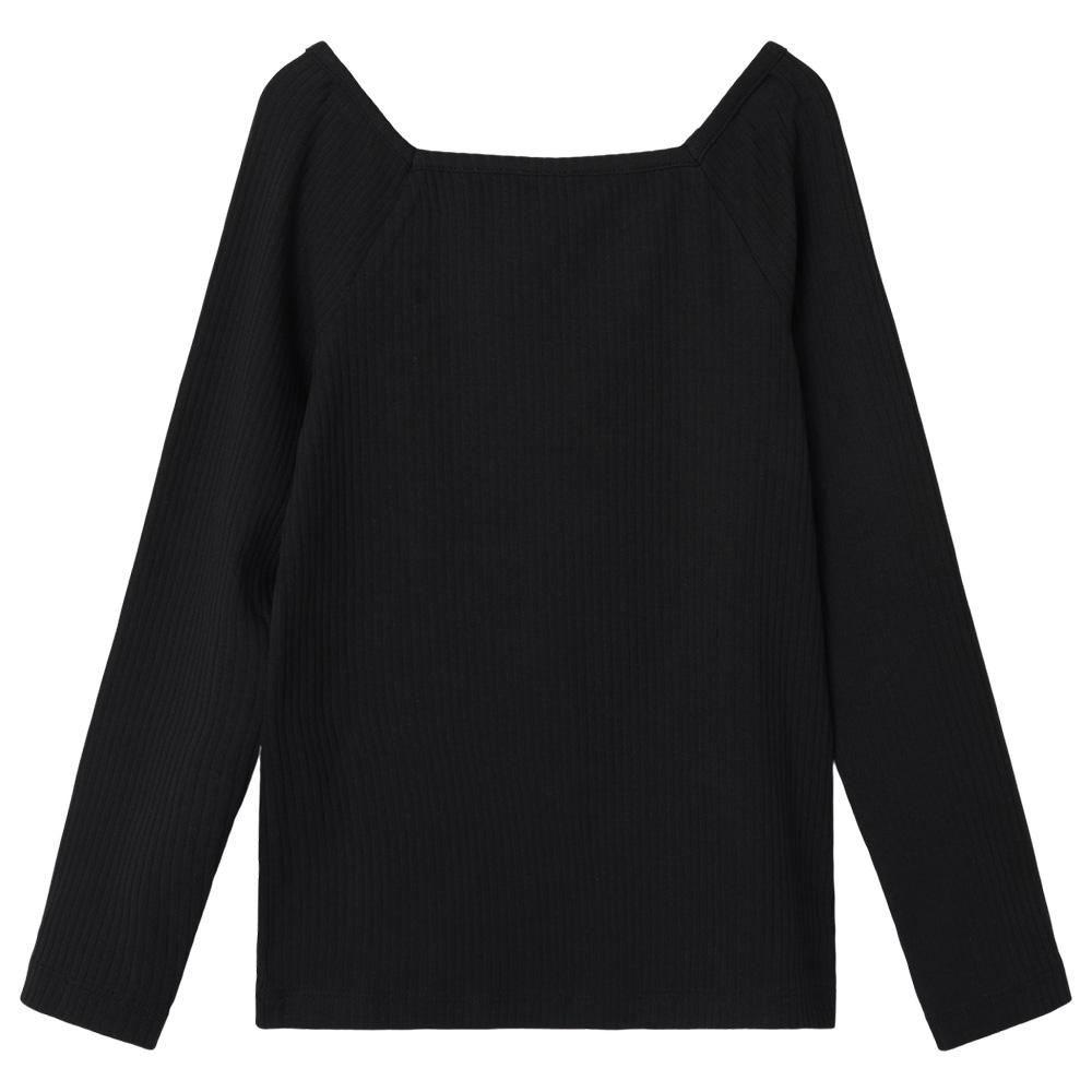 T-shirt Manches Longues Noir Fille Name it Fotilia pas cher