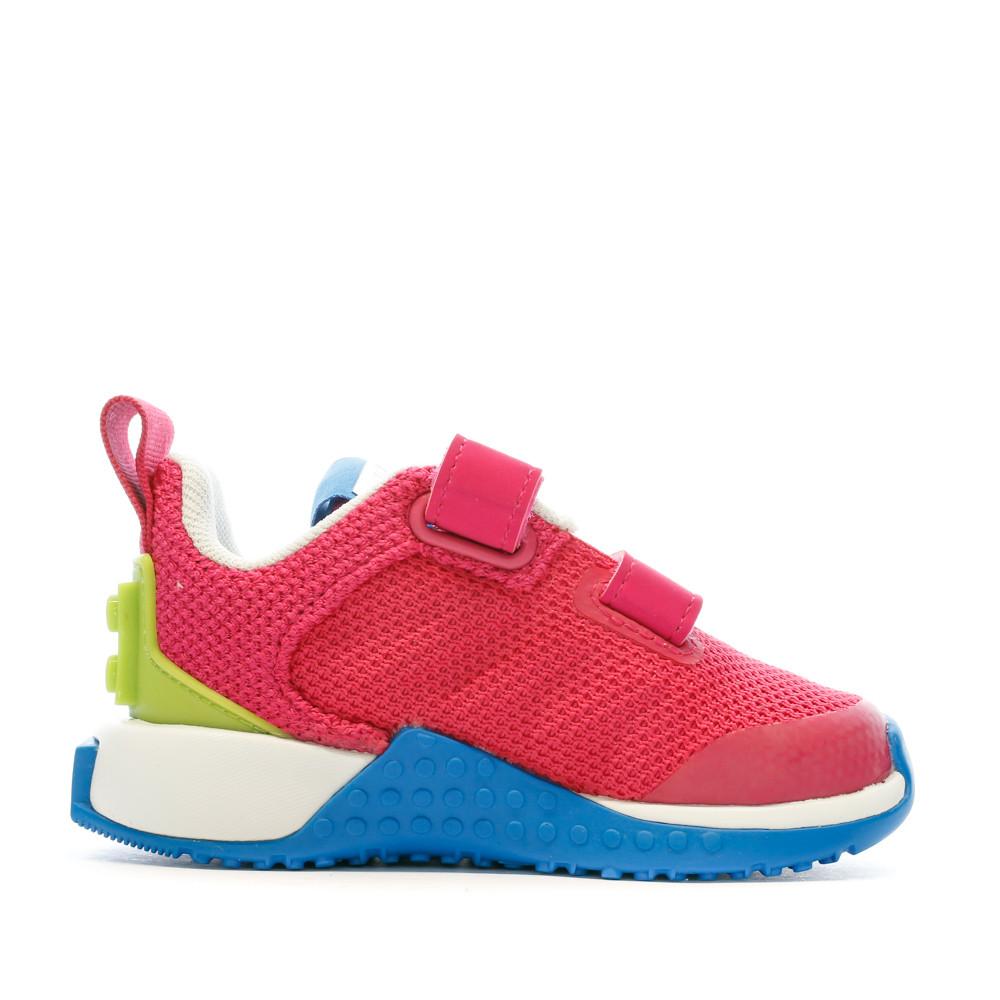 Baskets Roses Enfant Adidas Lego vue 2