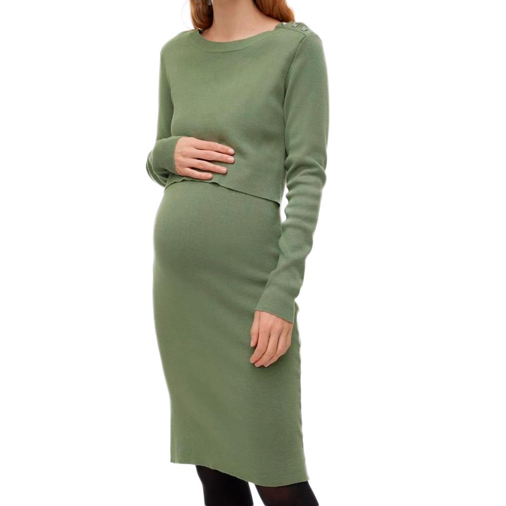 Robe Verte Femme Mamalicious June pas cher